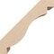 Ekena Millwork 5-inch W x 10-inch D x 10-inch H Copenhagen Rough Cedar Woodgrain TimberThane Knee Brace, Primed BRCUR05X10X10CHGRCPR - alternate 5